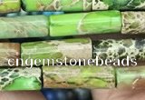 CDE1312 15.5 inches 4*13mm tube sea sediment jasper beads