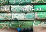 CDE1313 15.5 inches 4*13mm tube sea sediment jasper beads