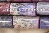 CDE1351 15.5 inches 8*16mm tube sea sediment jasper beads