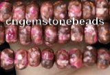 CDE1358 15.5 inches 2.5*4mm rondelle synthetic sea sediment jasper beads