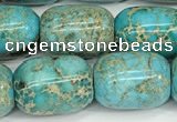 CDE1364 15.5 inches 13*18mm drum sea sediment jasper beads wholesale