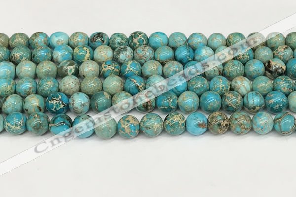 CDE1368 15.5 inches 8mm round sea sediment jasper beads wholesale