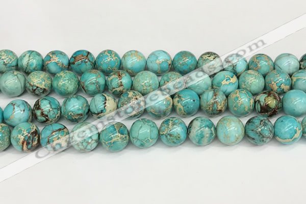 CDE1370 15.5 inches 12mm round sea sediment jasper beads wholesale