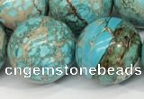 CDE1374 15.5 inches 20mm round sea sediment jasper beads wholesale