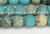 CDE1377 15.5 inches 6mm round matte sea sediment jasper beads