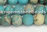 CDE1377 15.5 inches 6mm round matte sea sediment jasper beads