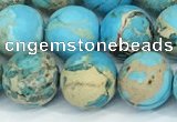 CDE1379 15.5 inches 10mm round matte sea sediment jasper beads
