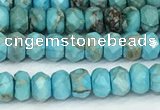 CDE1395 15.5 inches 2.5*4mm faceted rondelle sea sediment jasper beads