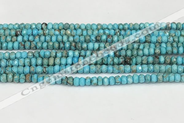 CDE1395 15.5 inches 2.5*4mm faceted rondelle sea sediment jasper beads