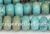 CDE1401 15.5 inches 5*8mm rondelle sea sediment jasper beads