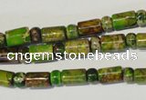 CDE142 3*6mm rondelle & 6*9mm tube dyed sea sediment jasper beads