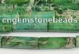 CDE1427 15.5 inches 4*13mm tube sea sediment jasper beads wholesale