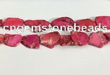 CDE1433 25*35mm - 35*45mm freefrom sea sediment jasper slab beads