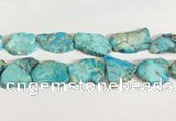 CDE1434 25*35mm - 35*45mm freefrom sea sediment jasper slab beads