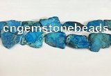 CDE1435 25*35mm - 35*45mm freefrom sea sediment jasper slab beads