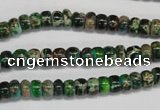 CDE159 15.5 inches 4*6mm rondelle dyed sea sediment jasper beads