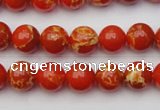 CDE2002 15.5 inches 8mm round dyed sea sediment jasper beads