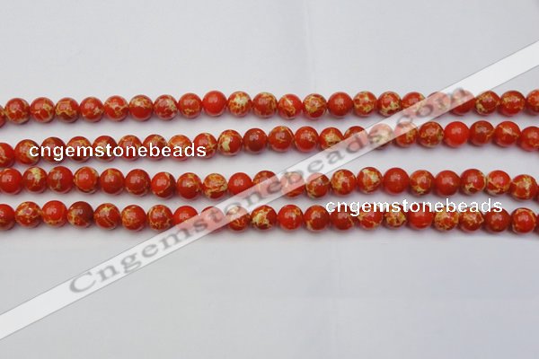 CDE2002 15.5 inches 8mm round dyed sea sediment jasper beads