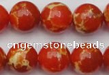 CDE2007 15.5 inches 18mm round dyed sea sediment jasper beads