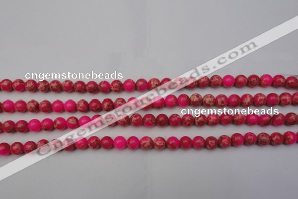 CDE2012 15.5 inches 6mm round dyed sea sediment jasper beads