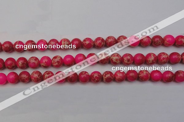 CDE2015 15.5 inches 12mm round dyed sea sediment jasper beads