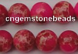 CDE2016 15.5 inches 14mm round dyed sea sediment jasper beads