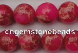 CDE2017 15.5 inches 16mm round dyed sea sediment jasper beads