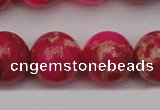 CDE2018 15.5 inches 18mm round dyed sea sediment jasper beads