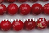 CDE2026 15.5 inches 12mm round dyed sea sediment jasper beads