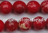 CDE2028 15.5 inches 16mm round dyed sea sediment jasper beads