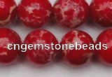 CDE2030 15.5 inches 20mm round dyed sea sediment jasper beads