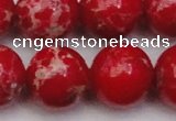 CDE2031 15.5 inches 22mm round dyed sea sediment jasper beads