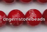 CDE2032 15.5 inches 24mm round dyed sea sediment jasper beads