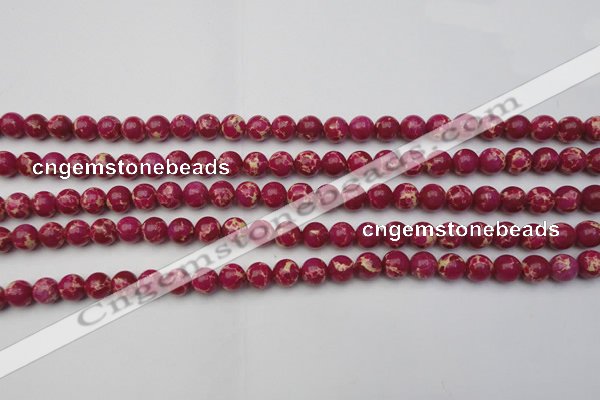 CDE2033 15.5 inches 4mm round dyed sea sediment jasper beads