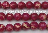 CDE2034 15.5 inches 6mm round dyed sea sediment jasper beads