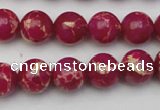 CDE2035 15.5 inches 8mm round dyed sea sediment jasper beads