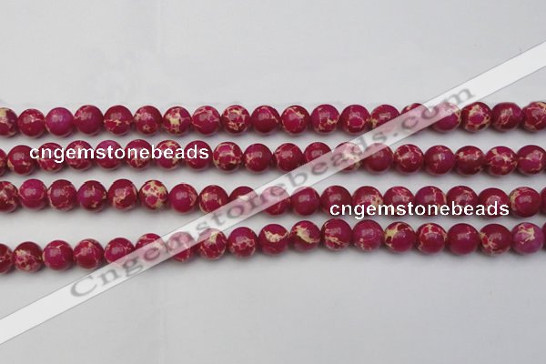 CDE2035 15.5 inches 8mm round dyed sea sediment jasper beads