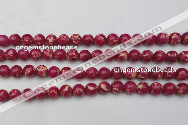 CDE2037 15.5 inches 12mm round dyed sea sediment jasper beads