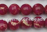 CDE2038 15.5 inches 14mm round dyed sea sediment jasper beads