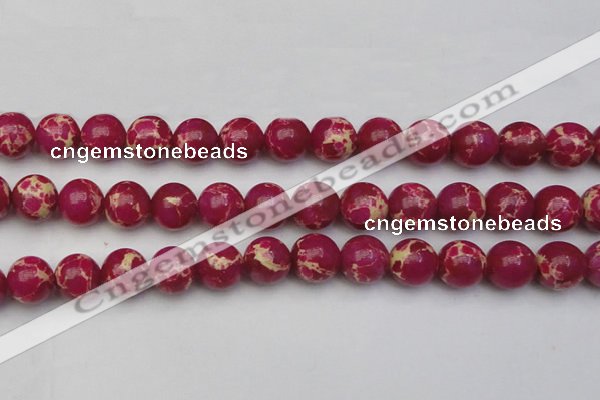 CDE2039 15.5 inches 16mm round dyed sea sediment jasper beads