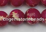 CDE2041 15.5 inches 20mm round dyed sea sediment jasper beads