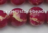 CDE2043 15.5 inches 24mm round dyed sea sediment jasper beads