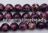 CDE2044 15.5 inches 4mm round dyed sea sediment jasper beads