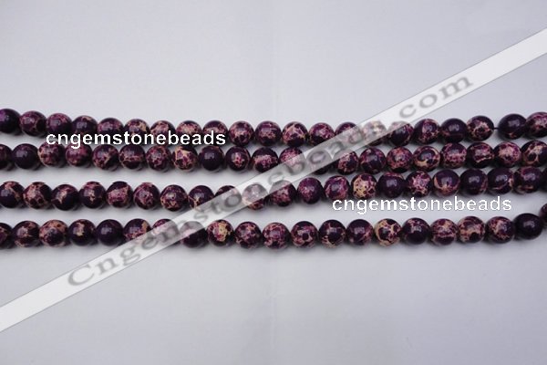 CDE2045 15.5 inches 6mm round dyed sea sediment jasper beads