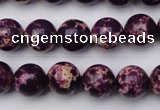 CDE2046 15.5 inches 8mm round dyed sea sediment jasper beads