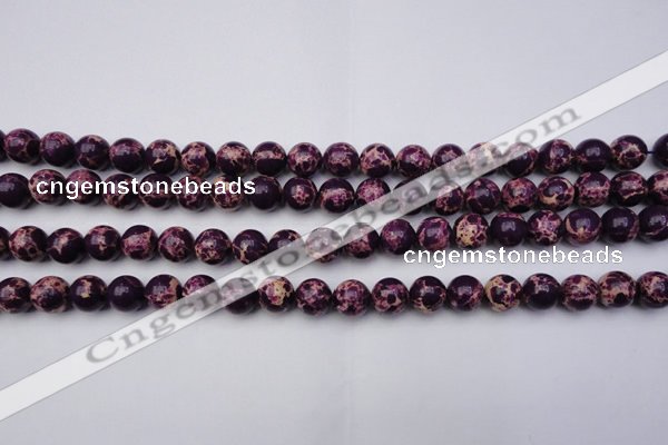 CDE2046 15.5 inches 8mm round dyed sea sediment jasper beads