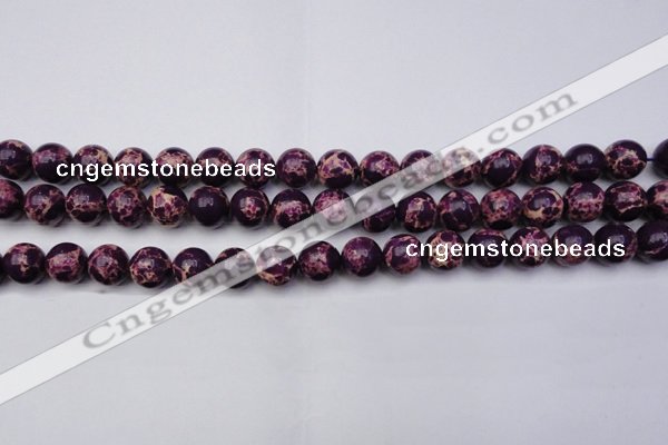 CDE2048 15.5 inches 12mm round dyed sea sediment jasper beads