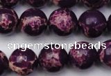 CDE2049 15.5 inches 14mm round dyed sea sediment jasper beads