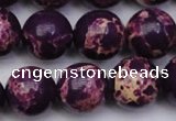 CDE2050 15.5 inches 16mm round dyed sea sediment jasper beads