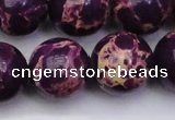 CDE2053 15.5 inches 22mm round dyed sea sediment jasper beads